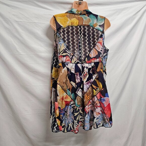 Soft Surrounding Patchwork Boho Vest Women Size M Multicolor - Picture 7 of 13
